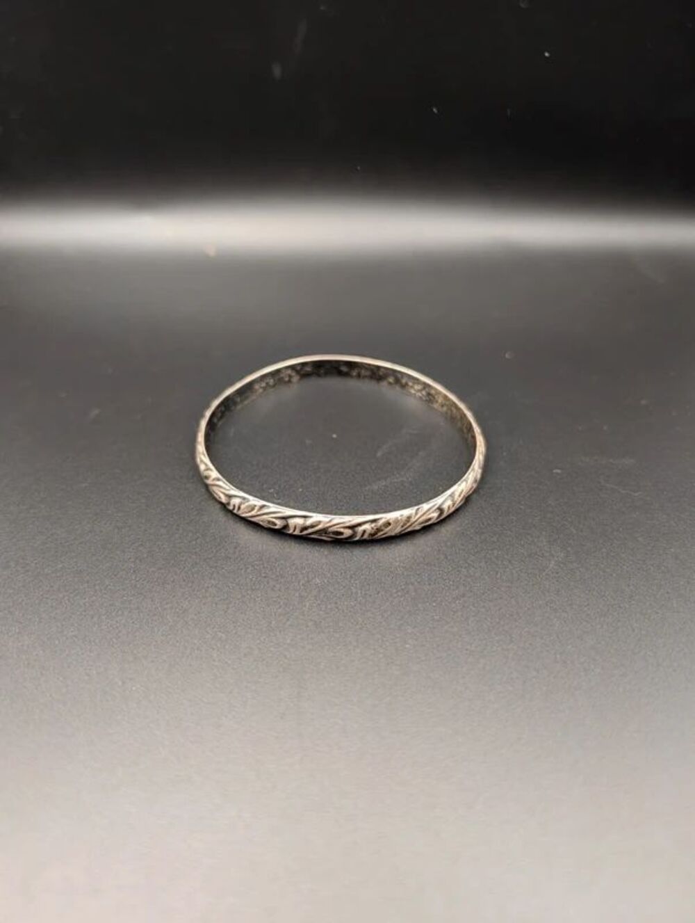 Vintage Danecraft Sterling Silver 925 Etched Bangle Bracelet 20g